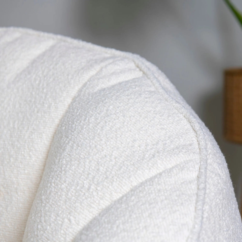 Elephant Boucle Chair Bean Bag - Cream | EBOCRM20