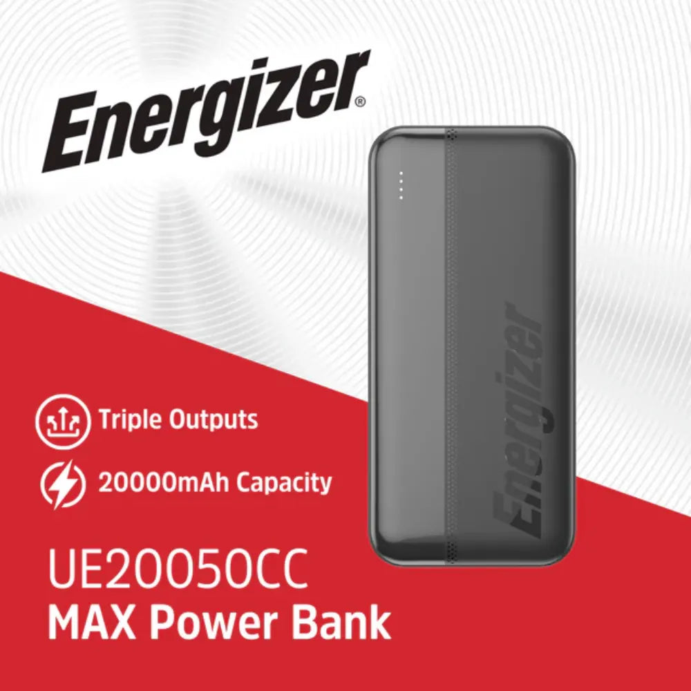 Energizer 20,000mah Power Bank MAX Power | UE20050C