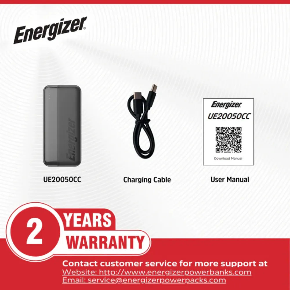 Energizer 20,000mah Power Bank MAX Power | UE20050C