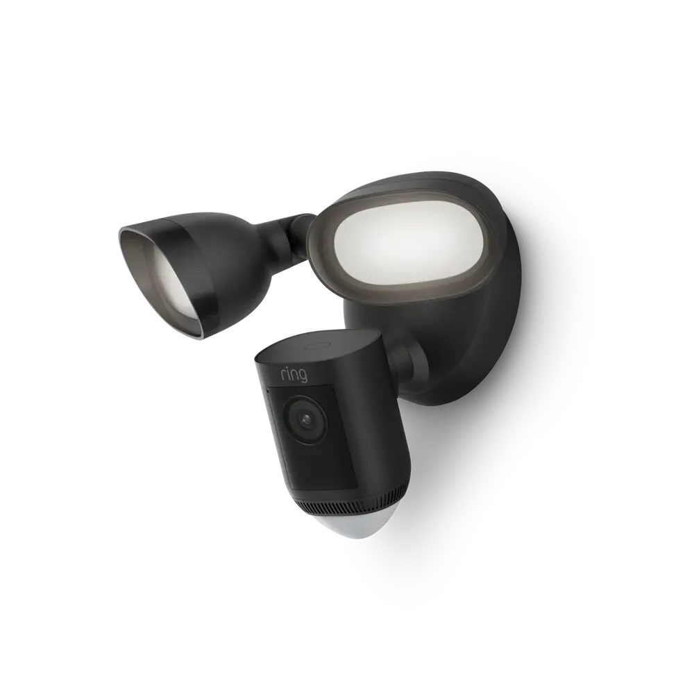 Ring Floodlight Wired Pro 2K WiFi Security Camera - Black | B0CG6T4QNH