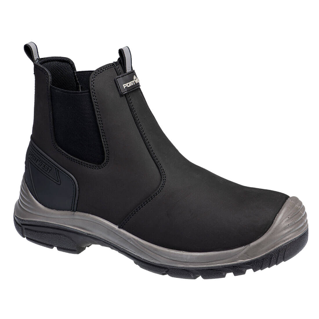 Portwest Steel Action Nubuck Dealer Safety Boot - Grey / Black