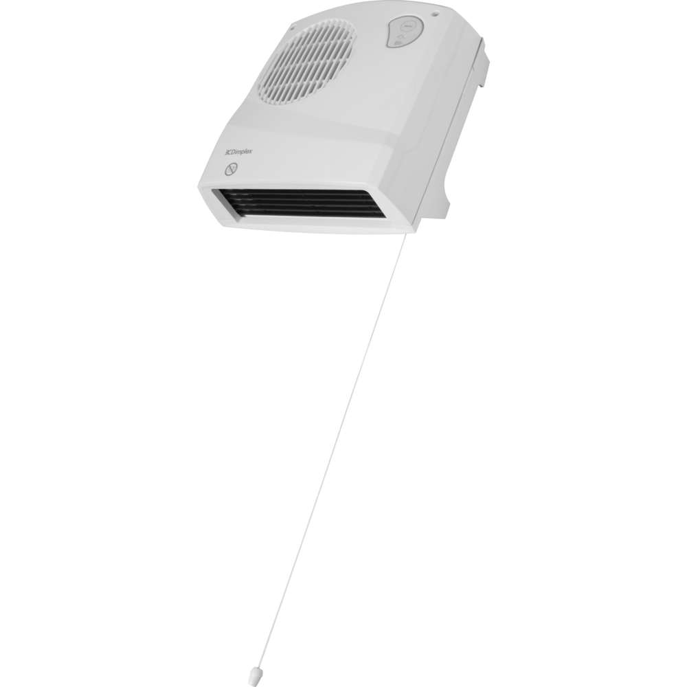 Dimplex 2kw Wall Mounted Downflow Fan Heater with Pullcord and Timer - White | FX20VEW