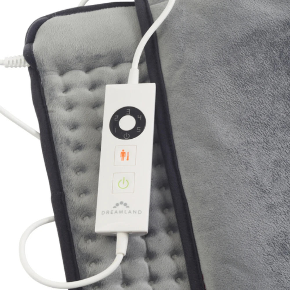 Dreamland Revive Me Comfy Electric Foot Warmer with 5 Heat Settings - Grey | 26009