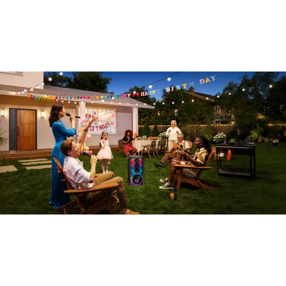 Anker Soundcore Rave 3S AI Karaoke Party Speaker with 2 Wireless Mics | A31A3012