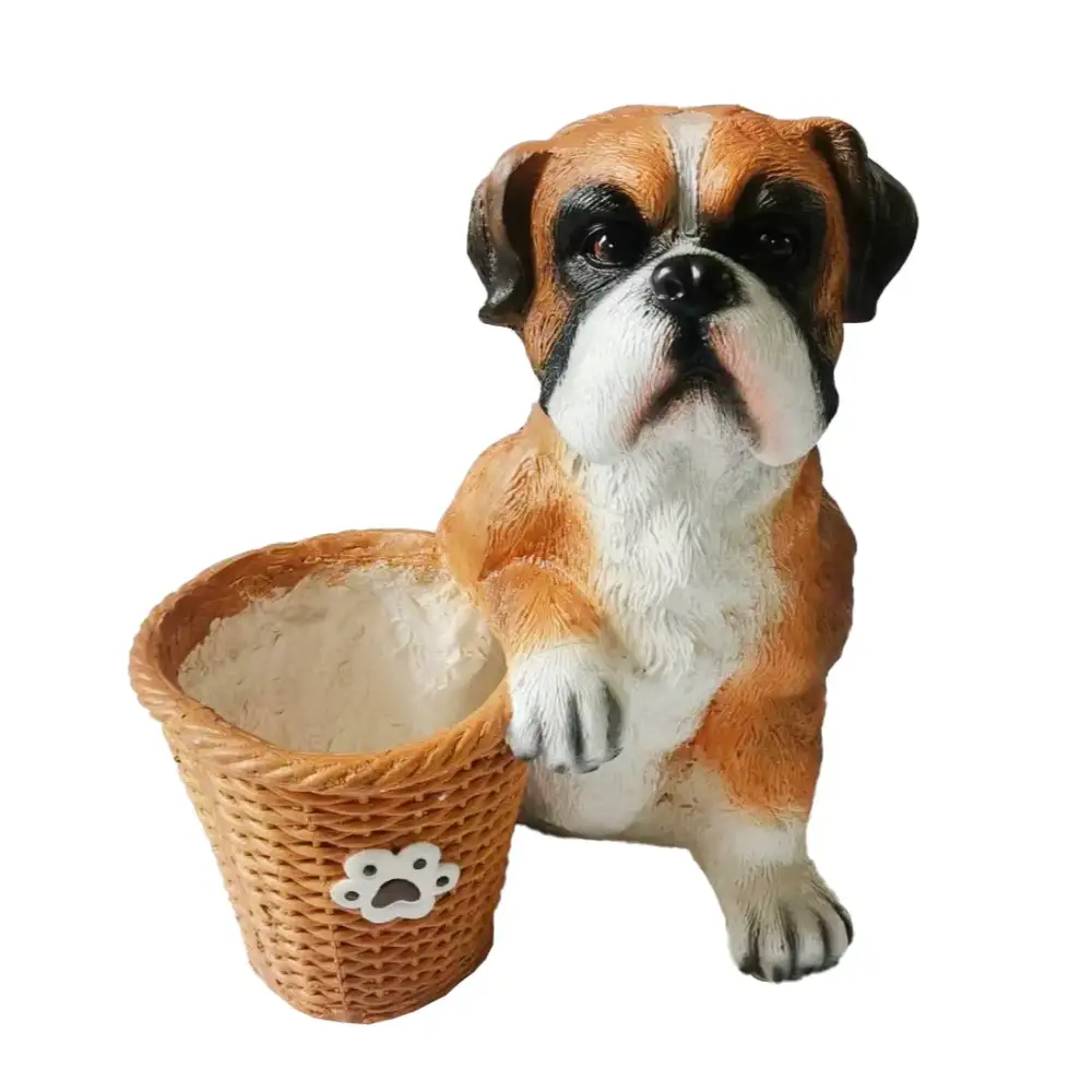 WGP Boxer Dog Garden Planter | G0470