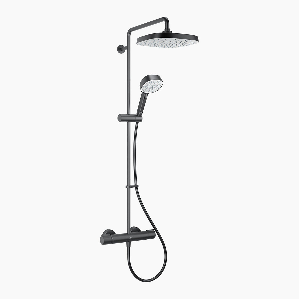Mira Relate dual outlet mixer shower in a white Background