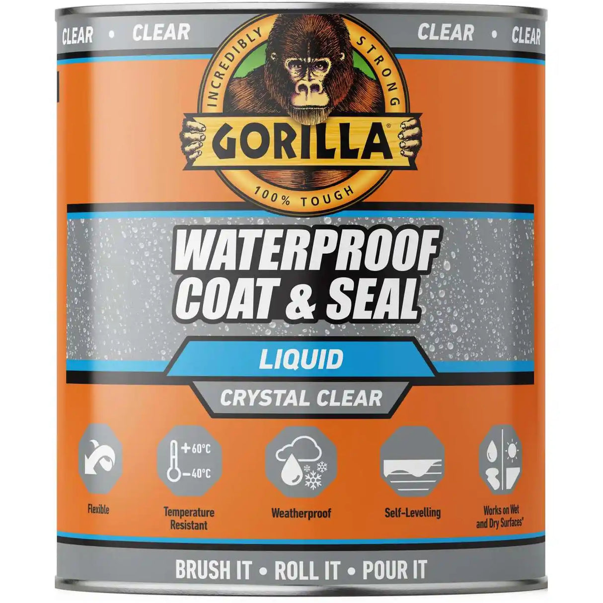 Gorilla Waterproof Coat and Seal Clear 473ml - Clear | 115402