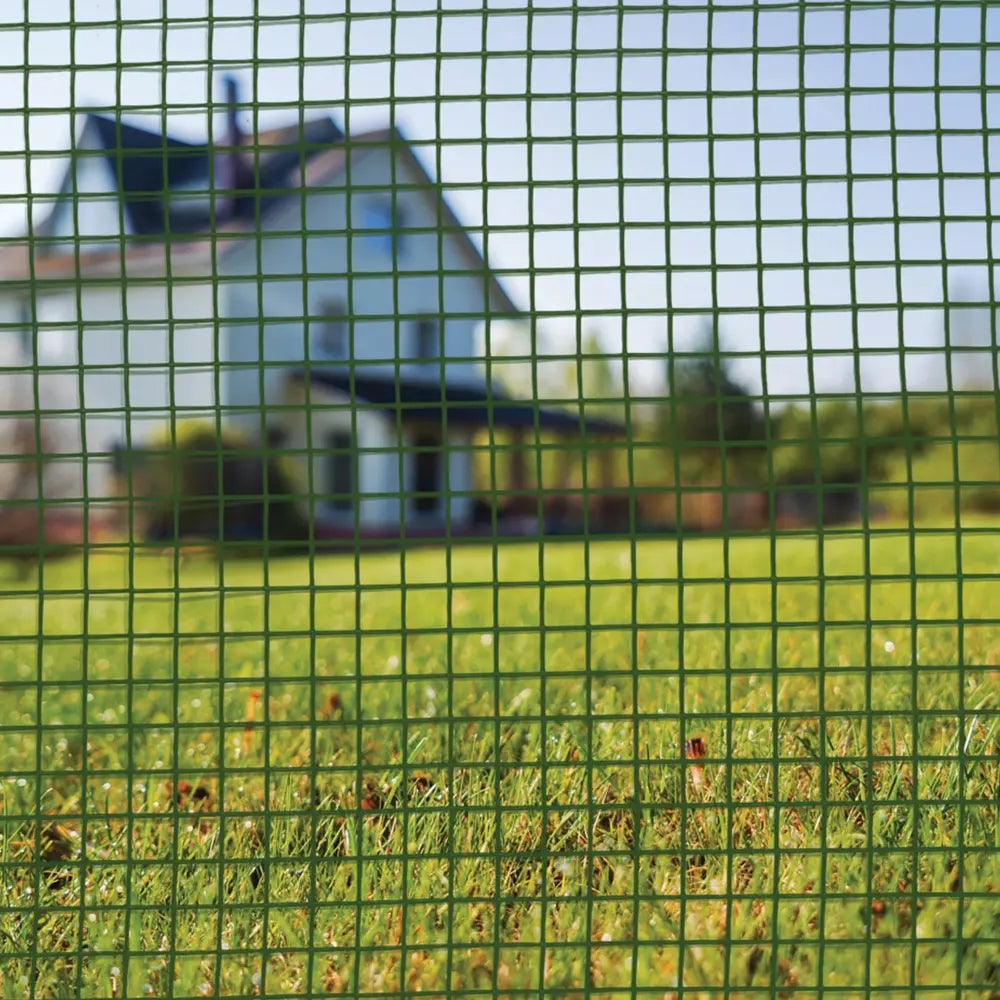 Grass Roots Garden & Plant Mesh Fencing 5 Metre x 1 Metre 19mm - Green Plastic | GRT968079