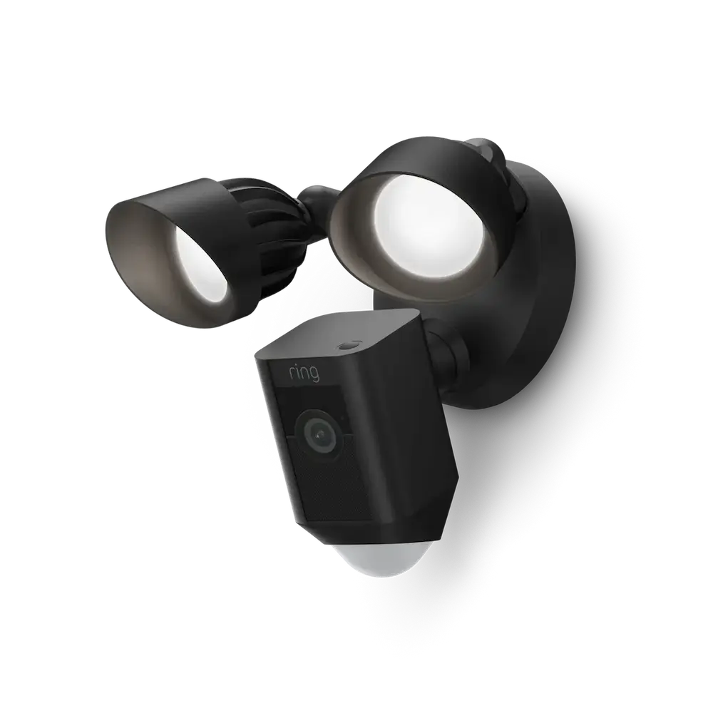 Ring Floodlight Wired Plus Wifi Security Camera - Black | B08F6HMZ7C