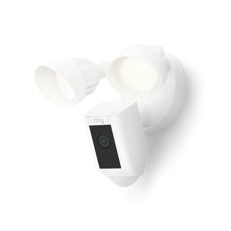 Ring Floodlight Wired Plus Wifi Security Camera - White | B08F6M24HK
