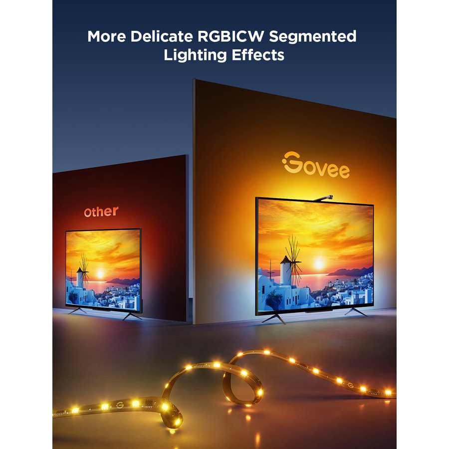 Govee TV Backlight 3 Lite Strip Light for 75 - 85 Inch | H60992D1