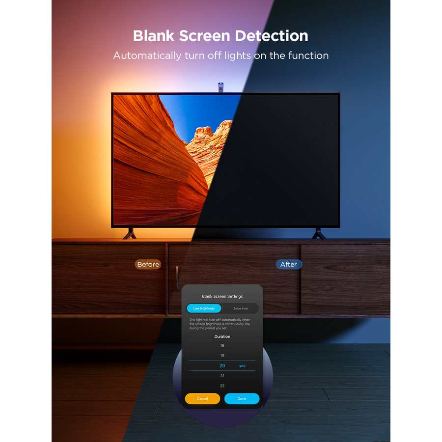 Govee TV Backlight 3 Lite Strip Light for 75 - 85 Inch | H60992D1