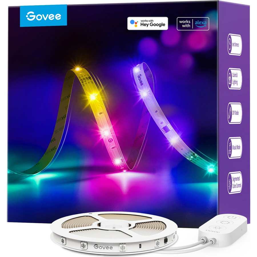 Govee RGBIC 10 Metre Smart MultiColour LED Strip Light with Wifi and Bluetooth | H618C2D1