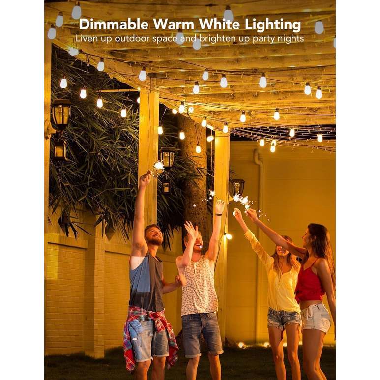 Govee Smart Outdoor S14 Bulb String Lights 2 - 48ft / 15 Metre | H70202B1