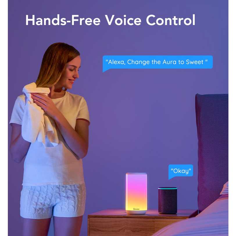 Govee Aura Smart Table Lamp - Multi Coloured | H8022BD1