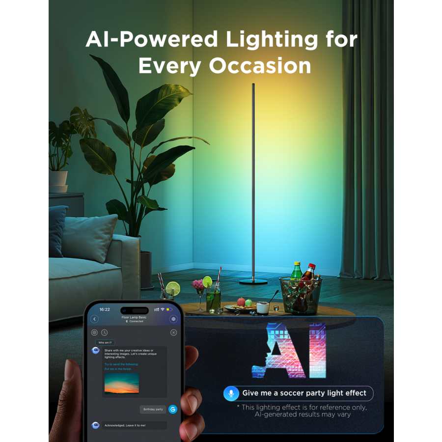 Govee RGBIC Smart Floor Lamp Lite | H8076B13
