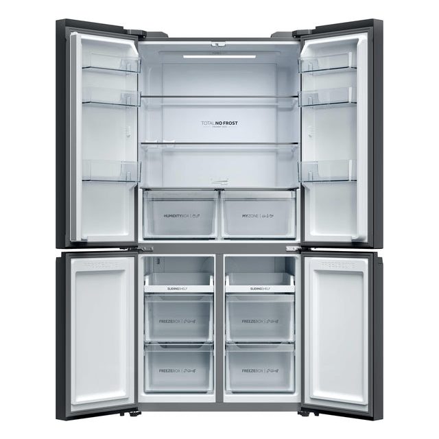Haier Cube 90 3 Frost Free Multi Door Fridge Freezer - Slate Black | HCR39F19ENPT