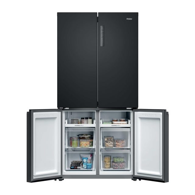 Haier Cube 90 3 Frost Free Multi Door Fridge Freezer - Slate Black | HCR39F19ENPT