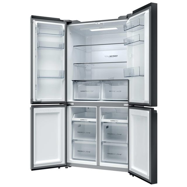 Haier Cube 90 3 Frost Free Multi Door Fridge Freezer - Slate Black | HCR39F19ENPT
