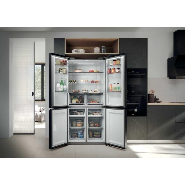 Haier Cube 90 3 Frost Free Multi Door Fridge Freezer - Slate Black | HCR39F19ENPT