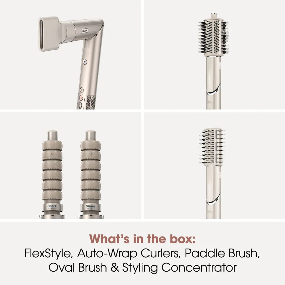 Shark FlexStyle 4 in 1 Air Styler and Hair Dryer - Stone | HD436SLUK