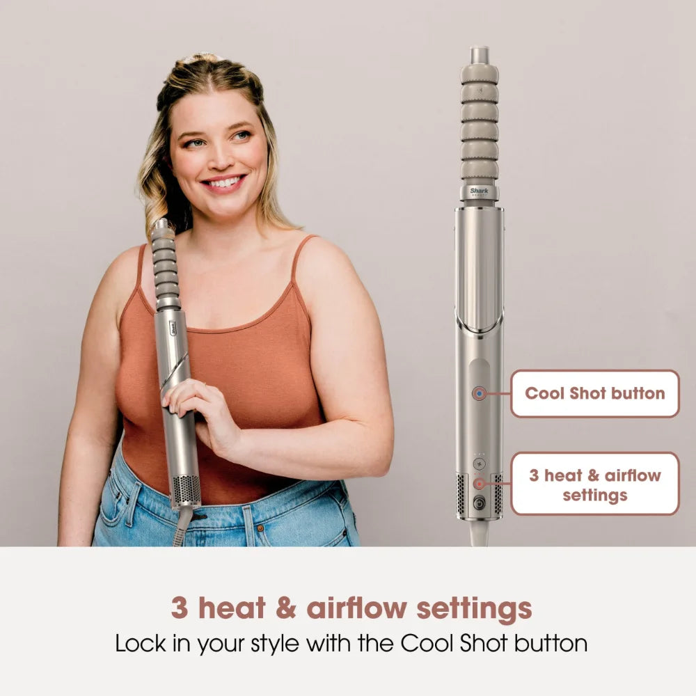 Shark FlexStyle 4 in 1 Air Styler and Hair Dryer - Stone | HD436SLUK