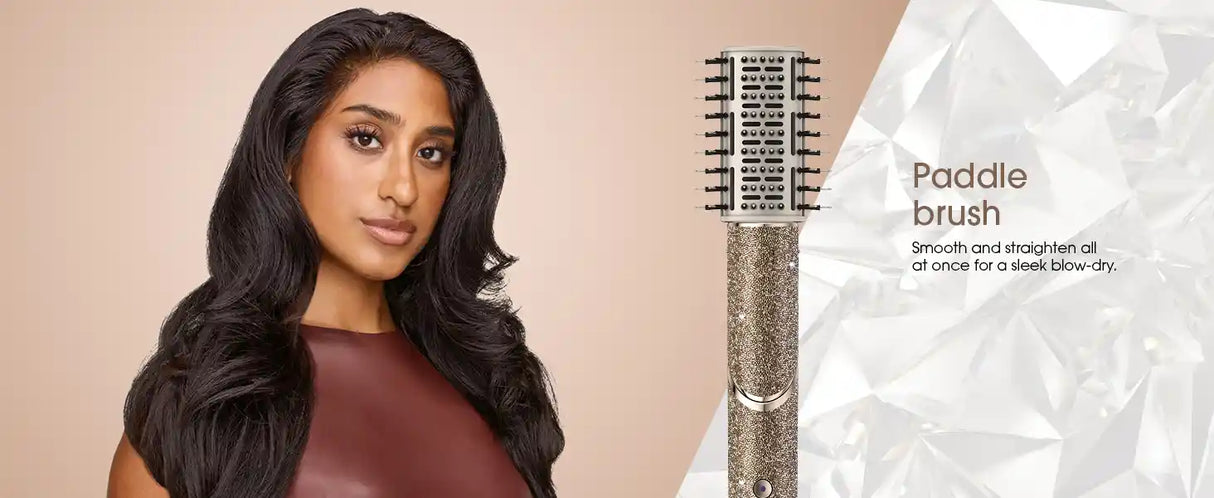 Shark FlexStyle 5 in 1 Air Styler & Hair Dryer Gift Set Limited Edition - Champagne Sparkle | HD446JSUK