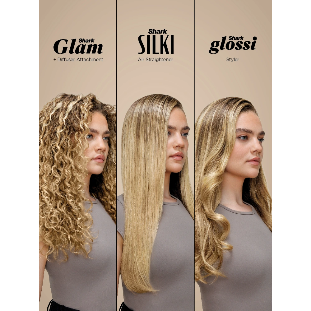 Shark Glam Straight, Waves and Curls Multi Styler - Gold | HD6052SUK