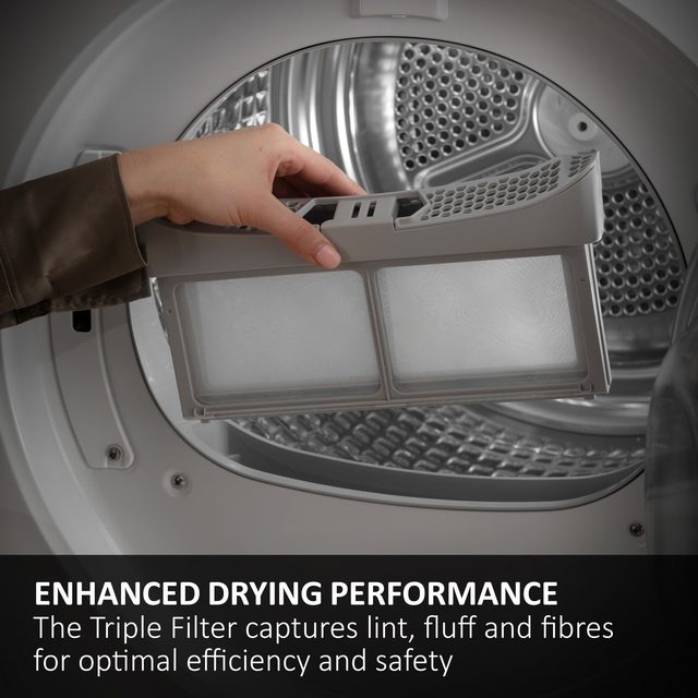 X Series 5 9 kg Heat Pump Tumble Dryer with Wifi - Graphite | HD90-D357GU1-UK