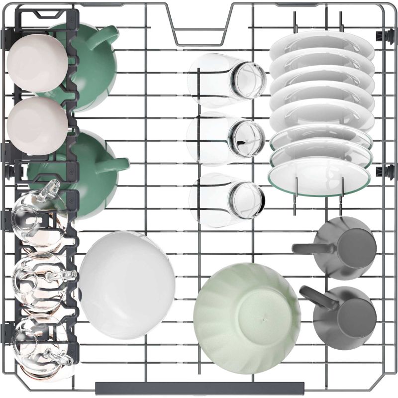 Hoover H-Dish 14 Place 60cm Dishwasher - Graphite | HFP4C7E0A-80