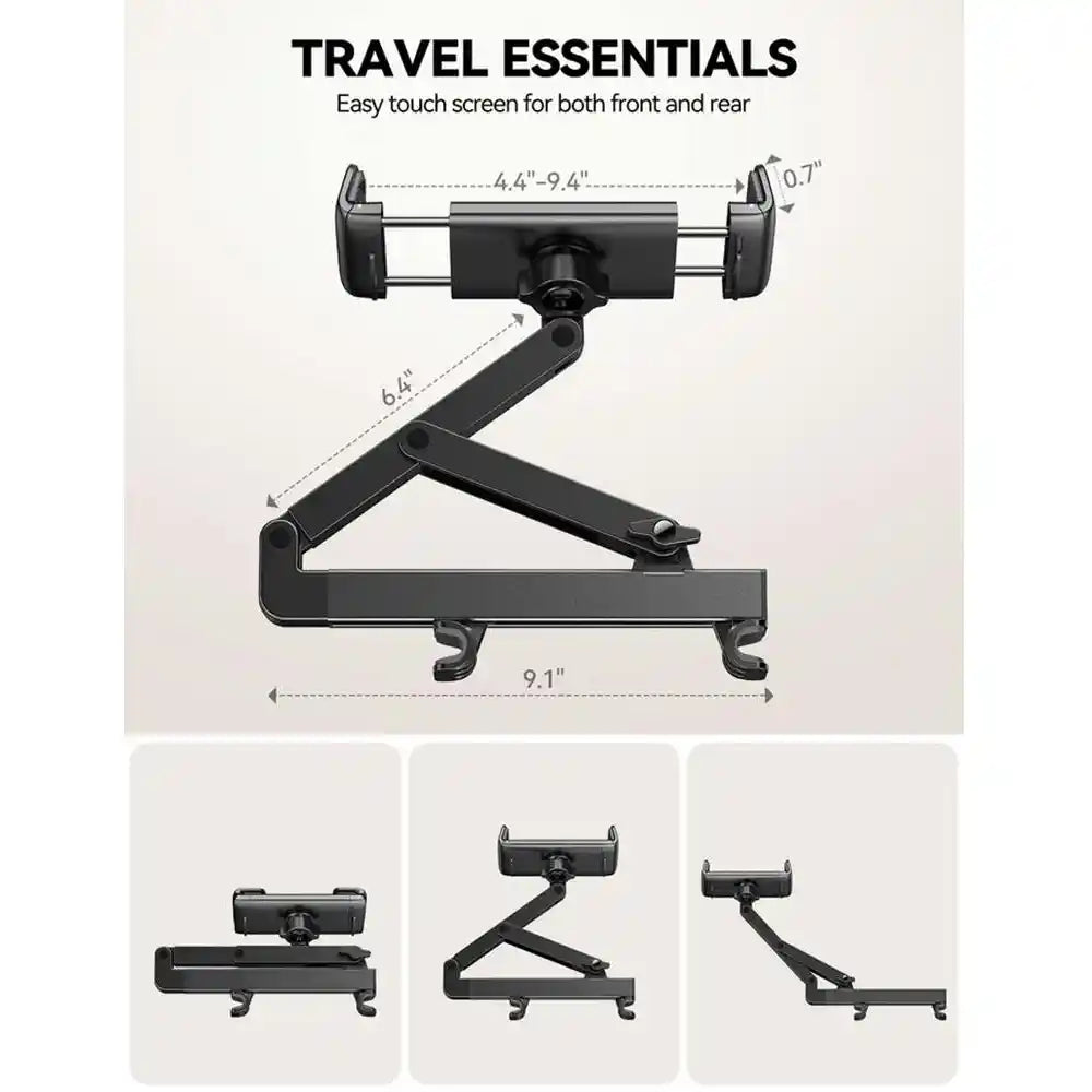 Joyroom Car Headrest Mount Tablet Holder - Black | HL-ZS433