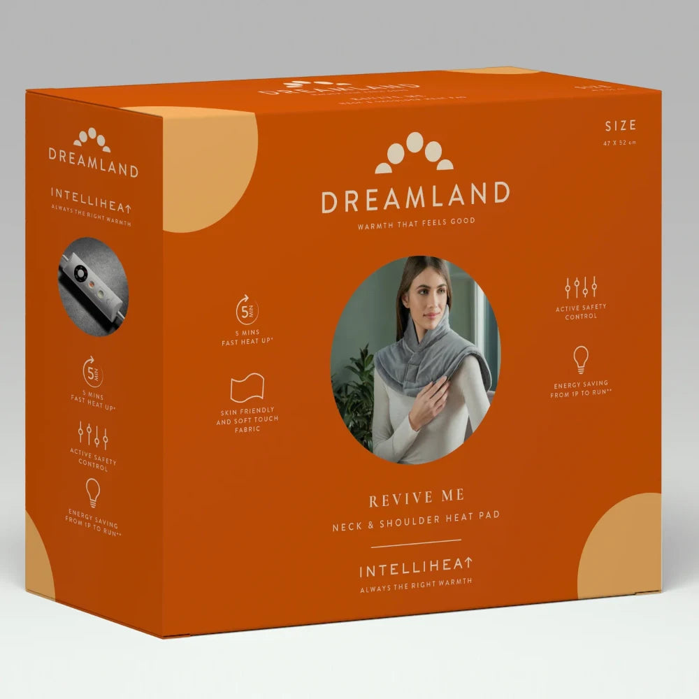 Dreamland Revive Me Neck and Shoulder Heat Pad - Grey | 16895