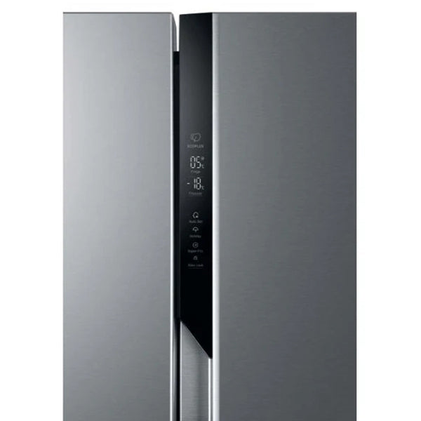 Haier SBS 90 Series 3 Frost Free American Fridge Freezer - Gentle Silver | HSR3918ENPG
