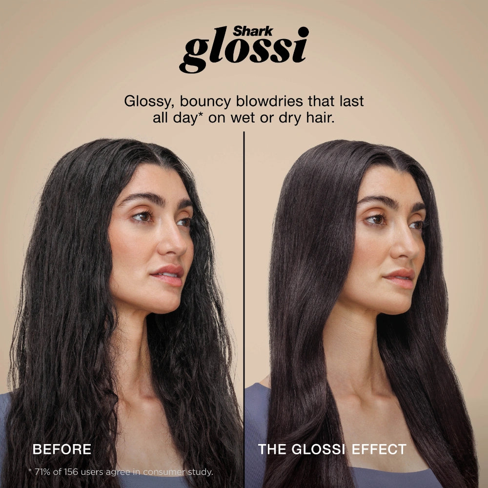 Shark Glossi Hot Brush and Air Glosser - Peony Pink | HT302UKPK