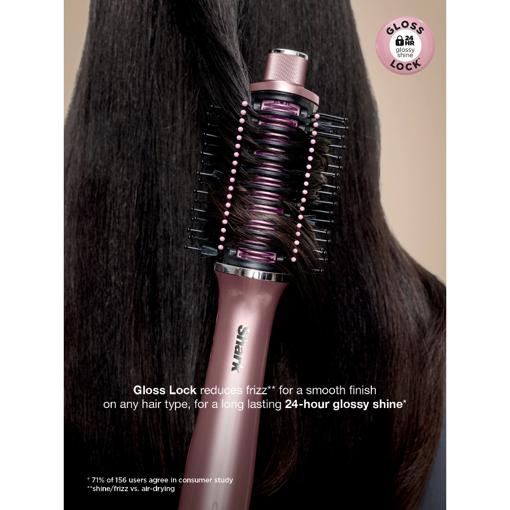Shark Glossi Hot Brush and Air Glosser - Peony Pink | HT302UKPK