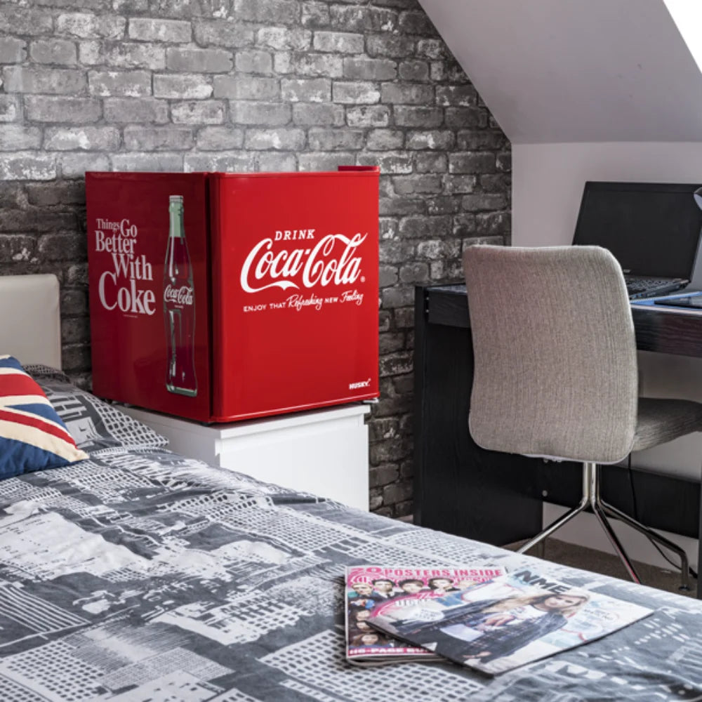 Husky Coca Cola 48 Litre Table Top Mini Fridge | HUS-EL 196-HU-C
