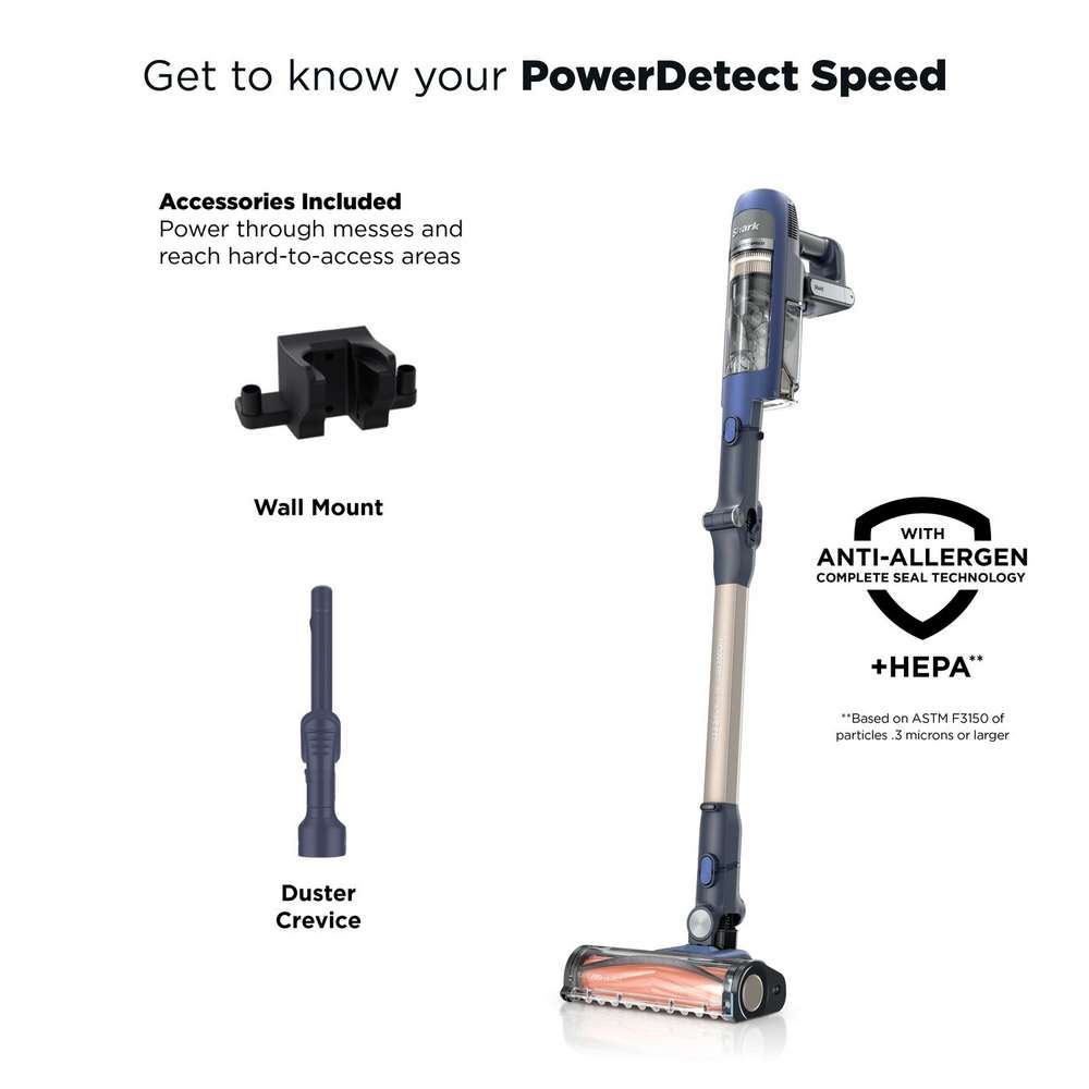 Shark PowerDetect Speed Pet Cordless Stick Vac Vacuum Cleaner - Ultramarine | IA1241UKT