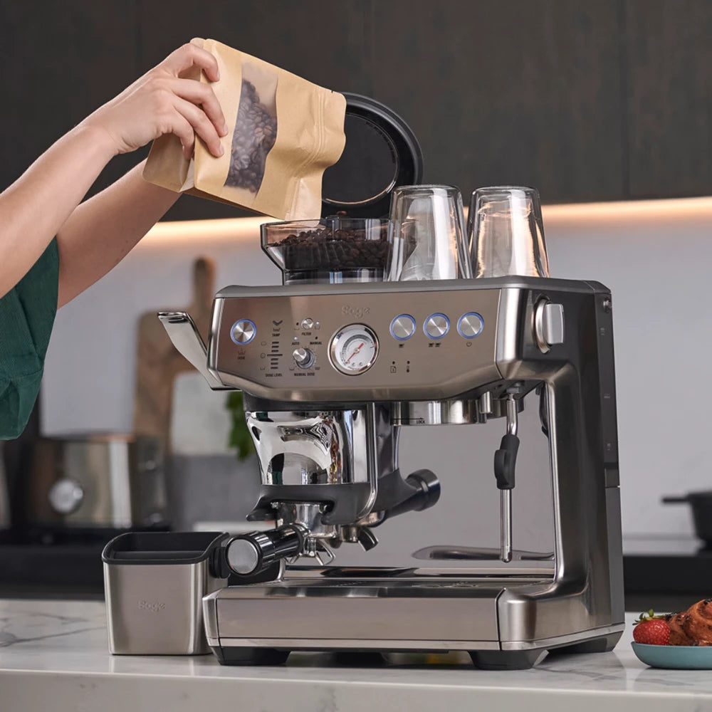 SAGE The Barista Express Impress Bean to Cup Coffee Machine - Stainless Steel | SES876BSS4GUK1