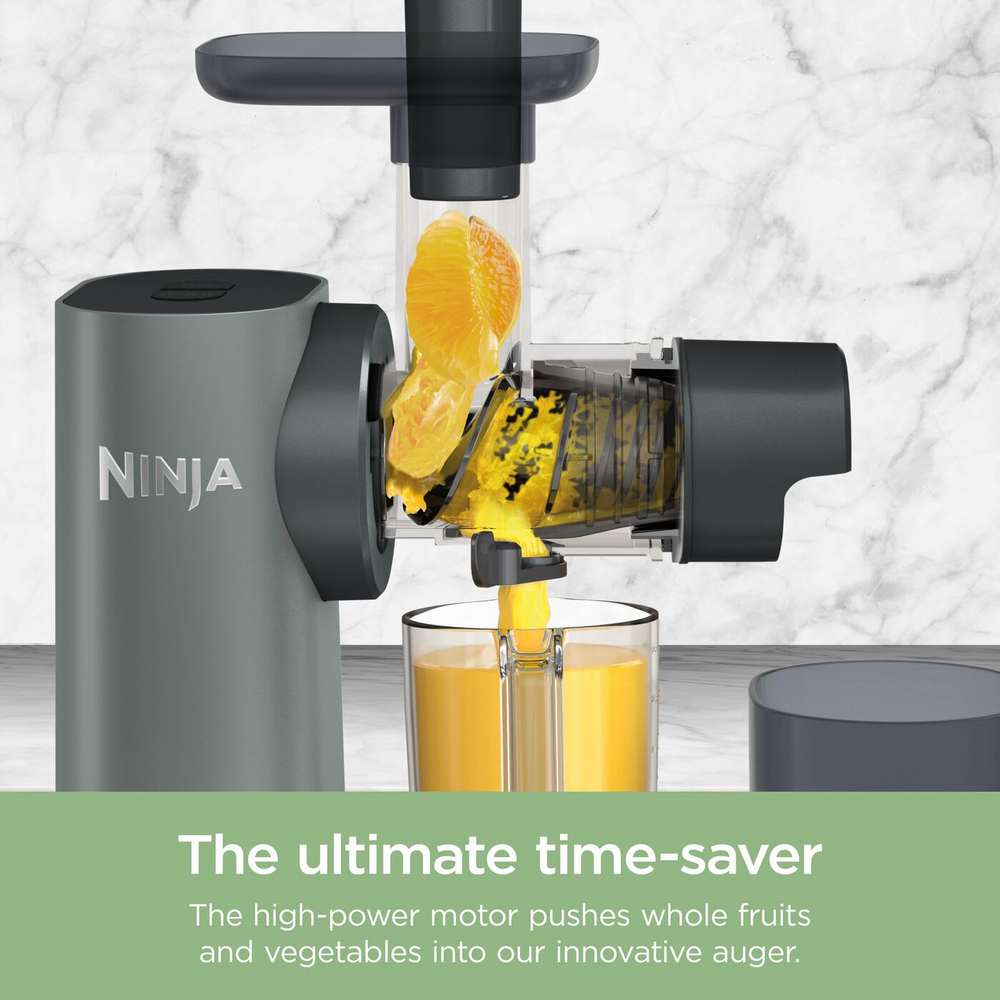 Ninja 3 in 1 Cold Press Juicer Slicer and Shredder with Anti-Clog Filter | JC152UK