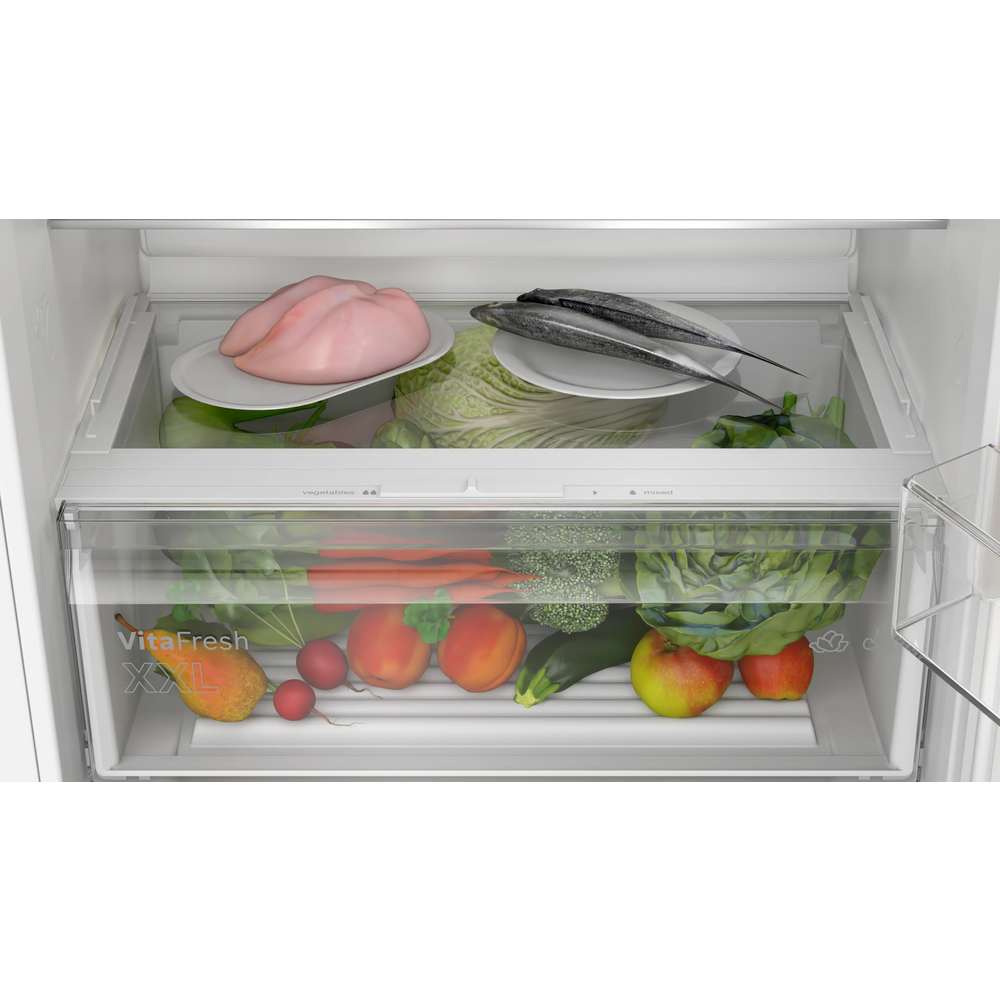 Bosch Series 2 60/40 Built In Integrated Fridge Freezer - White | KBN96NSE1G