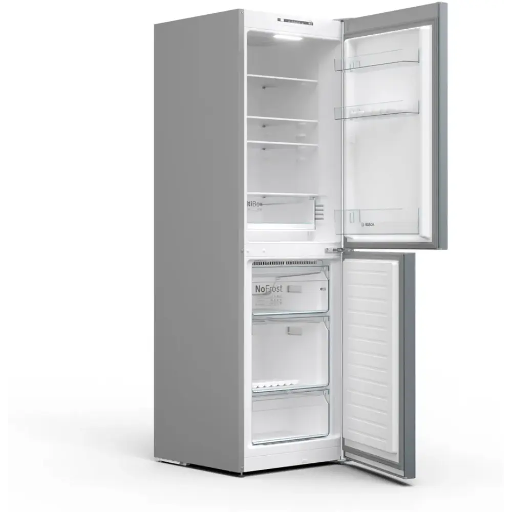 Bosch Series 2 Frost Free Freestanding Fridge Freezer - Stainless Steel | KGN34NLEAG