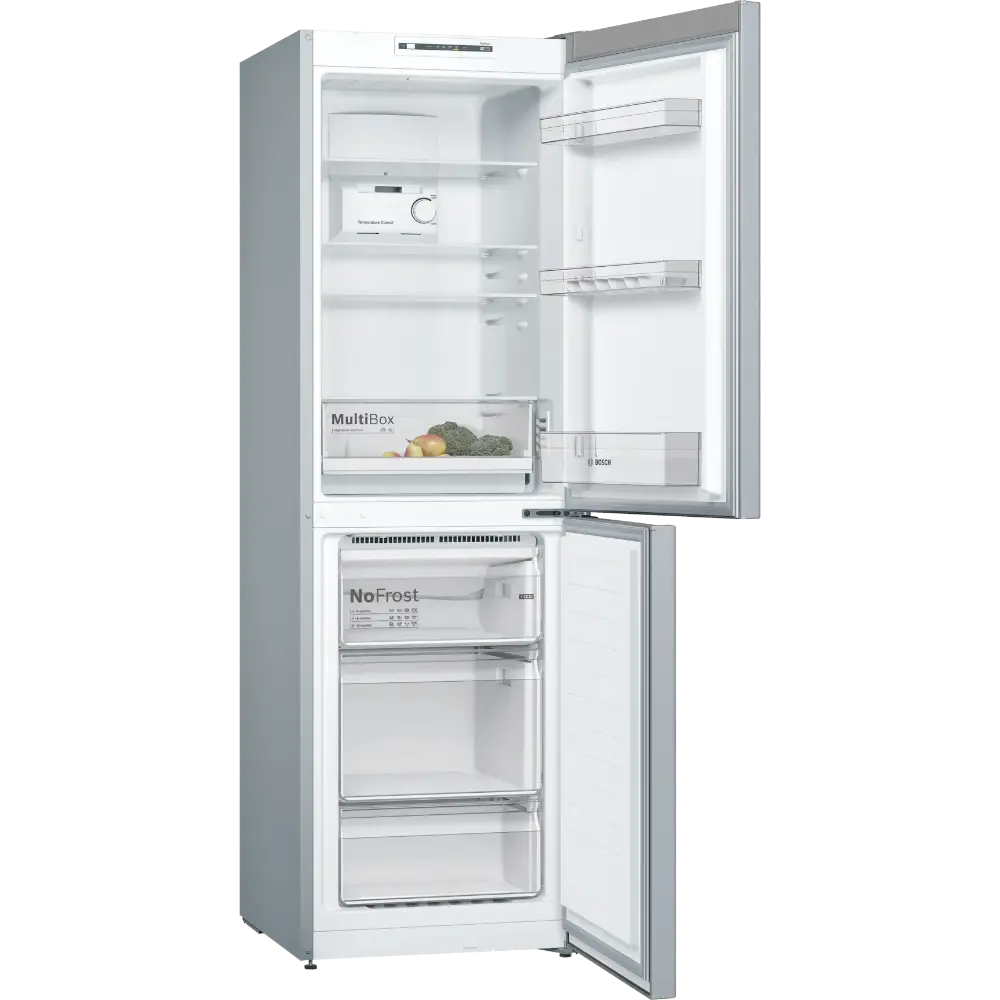 Bosch Series 2 Frost Free Freestanding Fridge Freezer - Stainless Steel | KGN34NLEAG
