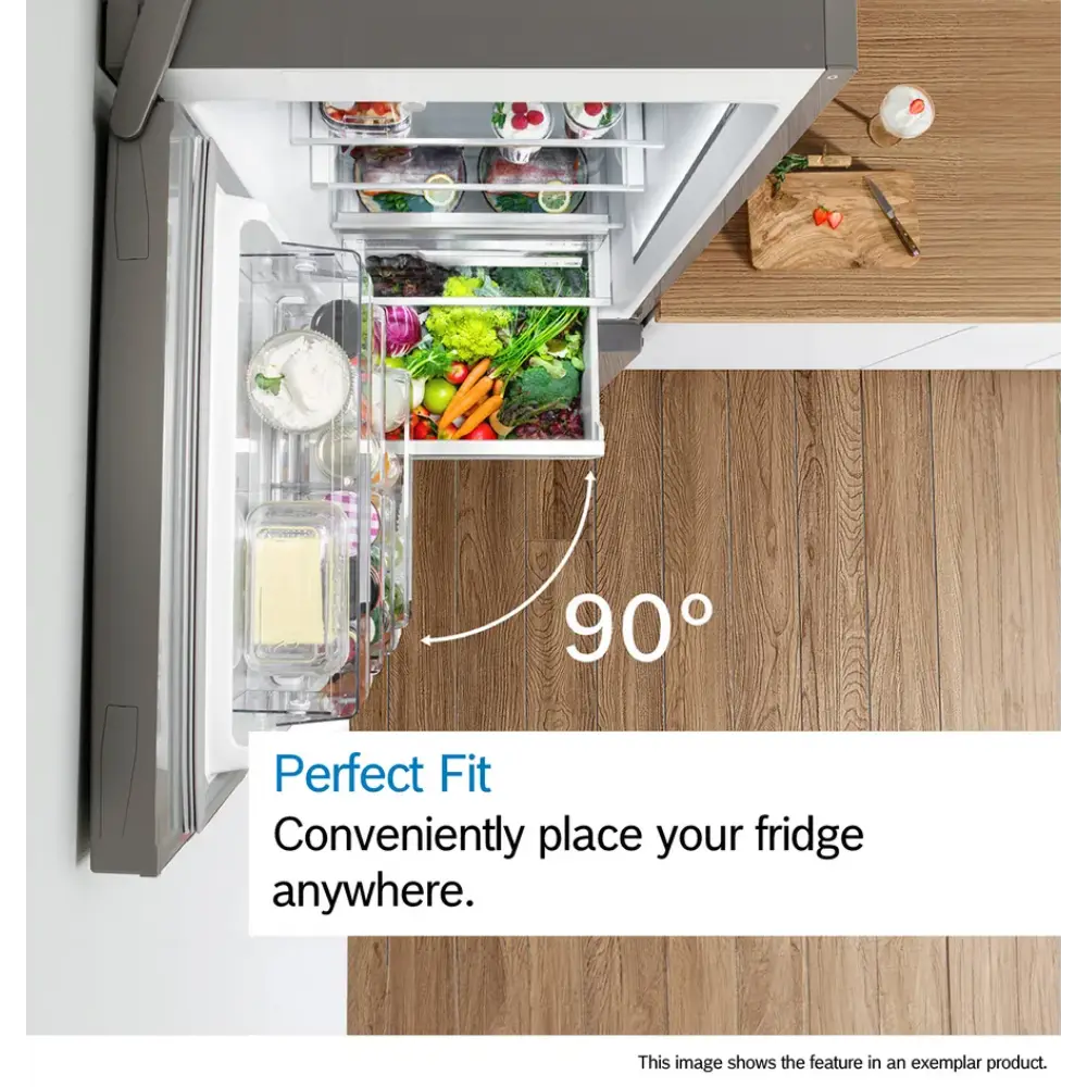 Bosch Series 2 Frost Free Freestanding Fridge Freezer - Stainless Steel | KGN34NLEAG