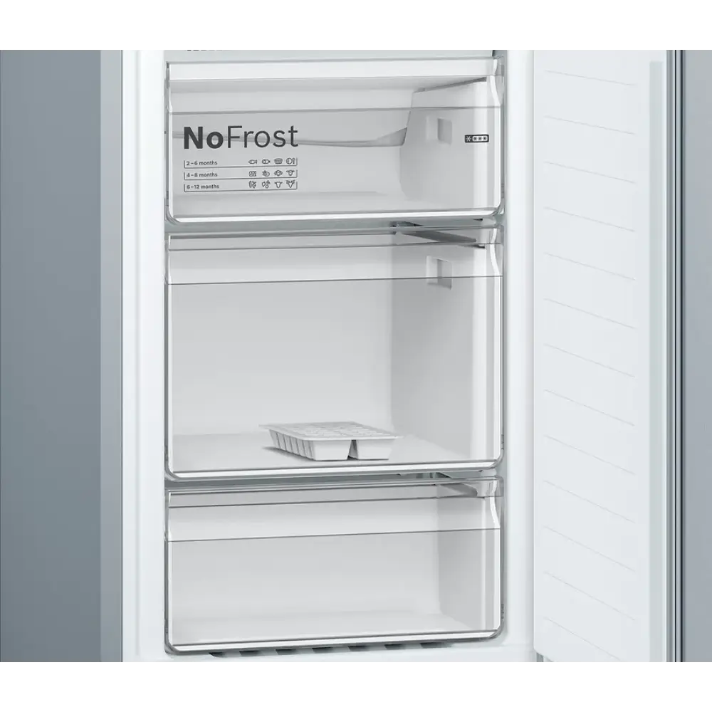 Bosch Series 2 Frost Free Freestanding Fridge Freezer - Stainless Steel | KGN34NLEAG