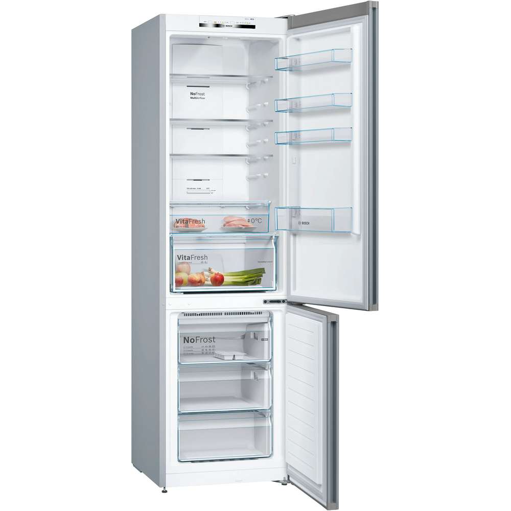 Bosch Series 4 203cm 70/30 Fridge Freezer - Stainless Steel | KGN392LEBG