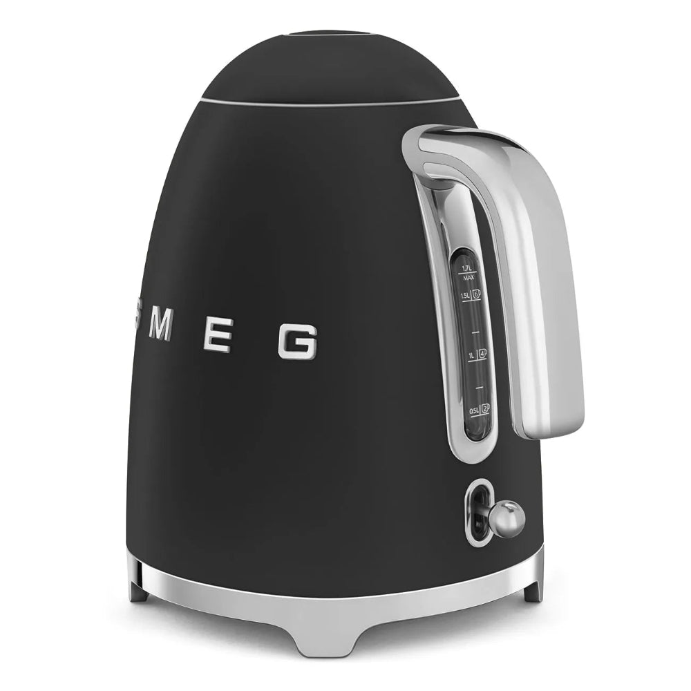 Smeg 1.7 Litre 50's Style Kettle - Matt Black | KLF03BLMUK