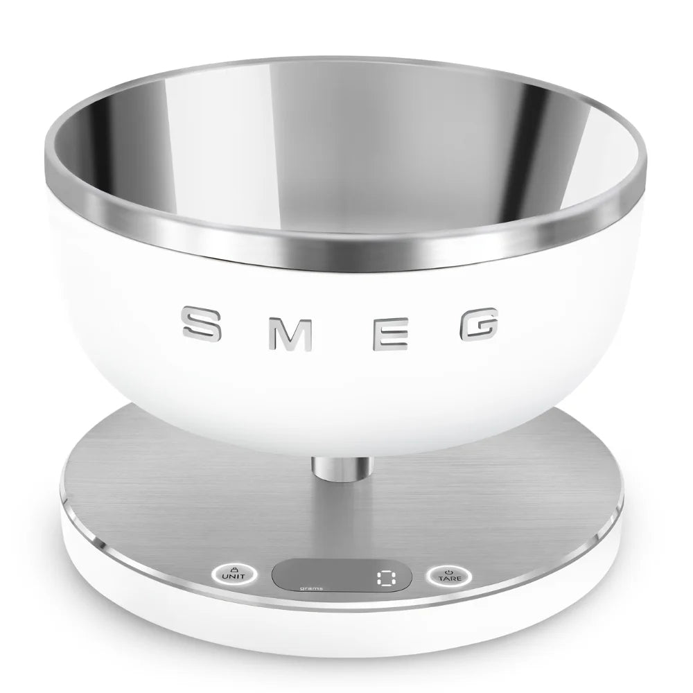 Smeg 50's Style Digital Kitchen Scales - Matt White | KSC01WHMW