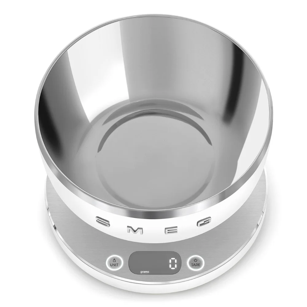 Smeg 50's Style Digital Kitchen Scales - Matt White | KSC01WHMW