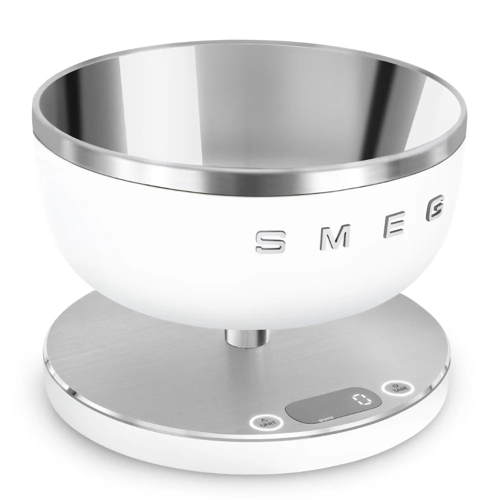 Smeg 50's Style Digital Kitchen Scales - Matt White | KSC01WHMW