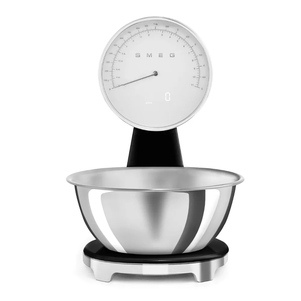 Smeg Analog and Digital Kitchen Scales Retro - Black | KSF01BLWW